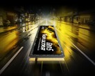 The image shows the Thor Ultra from Lexar, which happens to be an M.2 2280 PCIe Gen 5 SSD with a yellowish sticker on top