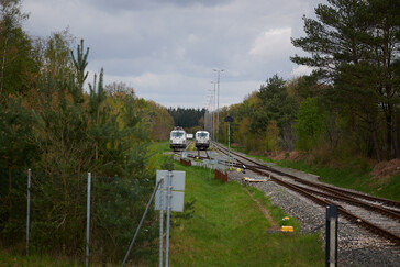 Siemens' test center has no electrified siding, so hybrid vectrons are used. (Photo: Andreas Sebayang/Notebookcheck.com)
