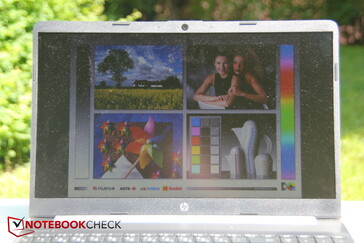 Exposed to sunlight from the side