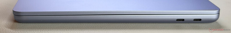 Right: 2x USB-C 3.2 Gen. 2 (10 Gbps, DisplayPort 1.4a, Power Delivery) 