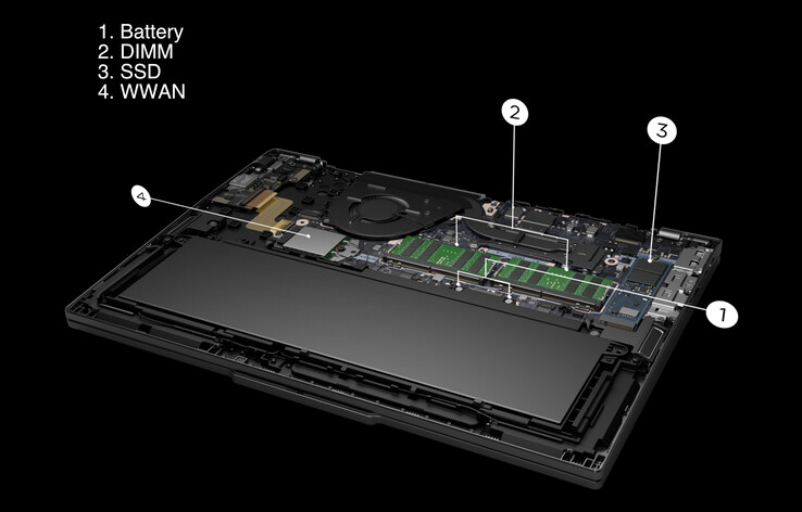 Lenovo claims that the ThinkPad T16 Gen 3 achieves 9.3/10 in iFixit's repairability tests. (Image source: Lenovo)