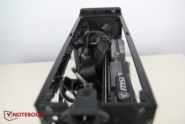 Case with GPU from above