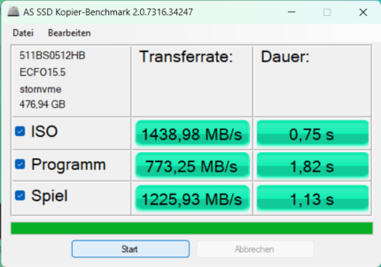 Copy benchmark