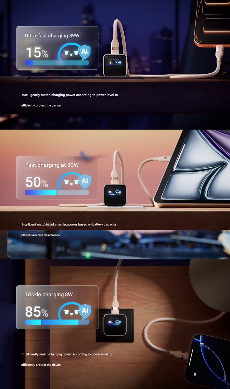 The adaptive charging feature (Image source: Anker - machine translated)
