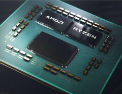 Even if the 12-core Ryzen 9 3900X features 2 dies like the 16-core version, the second die is not fully unlocked. (Source: AMD)