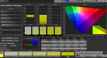 CalMAN: Color Saturation