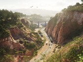 Image from GTA 6, showing landscapes and a bridge. (Image source: Rockstar Games)