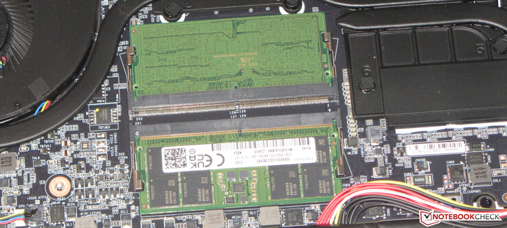A total of two RAM slots are available