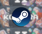 Pictured - the Steam logo over the game's thumbnail, blurred.