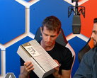 The NVIDIA RTX Titan's box as teased by Linus on the WAN show. (Source: LinusTechTips on YouTube)