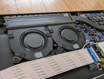 Twin ~35 mm fans are smaller than on most other laptops