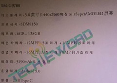 Samsung Galaxy SM-G9700 specs reveal dual cameras on both sides (Source: Techie Word)