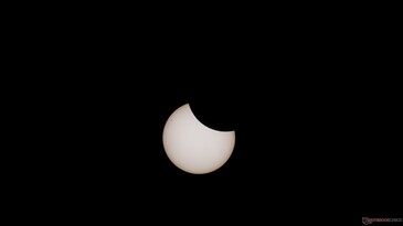 Partial solar eclipse in photo mode with VIS filter (Image source: Marc Zander / Notebookcheck)