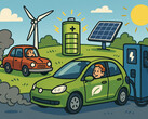 Combustion engines are becoming obsolete as new battery technologies revolutionize mobility. (Image source: GPT-image-1)