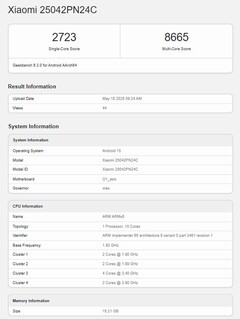 A verified Geekbench listing with even higher scores.