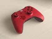 Red Xbox wireless controller. 