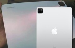 The Xiaomi Mi Pad 5 has clearly been inspired by Apple&#039;s iPad Pro in regard to design. (Image source: WHYLAB/Apple - edited)