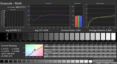 CalMAN: grayscale (calibrated)