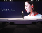 The new Huawei FreeLaces are debuted on stage in Paris. (Source: Huawei)
