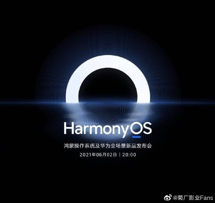 A new HarmonyOS poster leaks via Weibo. (Source: Weibo via Huawei Central)