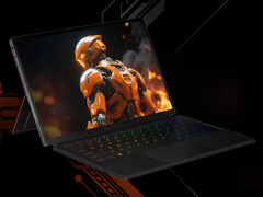 The OneXPlayer Super X has a landscape-oriented display, unlike the OneXPlayer X1 series. (Image source: One-Netbook - edited)