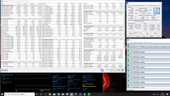 System information during a Prime95 stress test