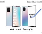 The Galaxy Note 10 Lite has a 3.5mm jack, but the Note 20 might not. (Source: Samsung)