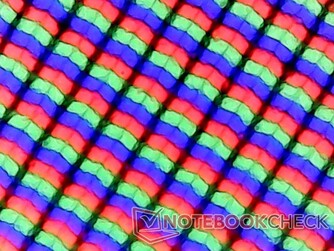 Subpixel matrix with matte coating