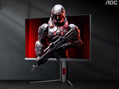 The new gaming monitor costs around $223 in China. Pictured: a promo picture of the 25G4K. (Image source: AOC - edited)