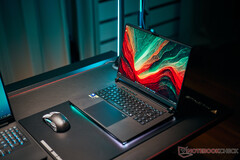 Nvidia is giving away an Asus ROG Strix Scar 16 gaming laptop - essentially the same model is pictured here (image source: Notebookcheck)