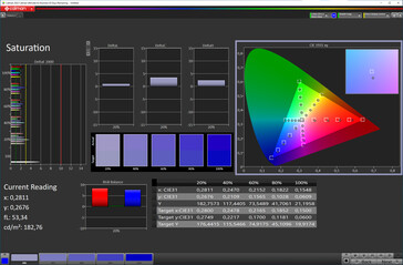Saturation (Color Mode: Normal, Color Temperature: Standard, Target Color Space: sRGB)