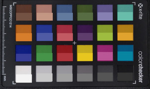 ColorChecker: The target color is displayed in the bottom half of each field.