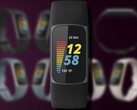 The Fitbit Charge 5 fitness tracker could be released in the fourth quarter of 2021. (Image source: Fitbit/@evleaks - edited)