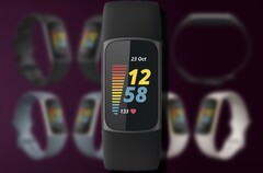 The Fitbit Charge 5 fitness tracker could be released in the fourth quarter of 2021. (Image source: Fitbit/@evleaks - edited)