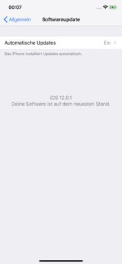 Apple released iOS 12.0.1 during our test