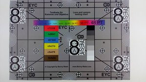 Photographed reference card