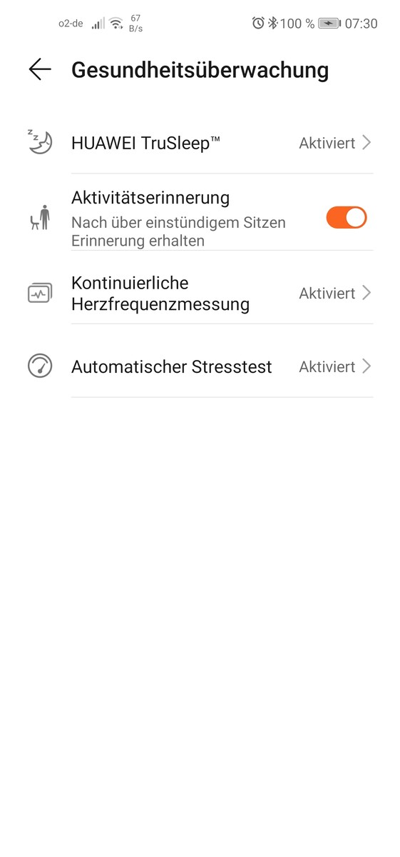 Stress test huawei health shop
