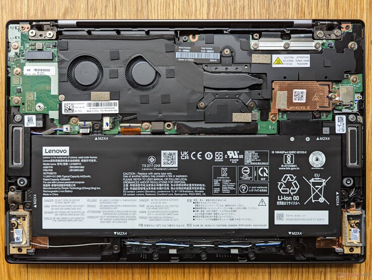 Lenovo ThinkPad Z13 Gen 2 OLED laptop showing its slim profile and premium aluminum build