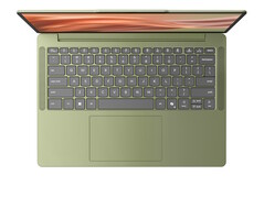 Keyboard layout of the Zen Green Ideapad Vibe laptop.