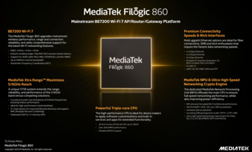 MediaTek Filogic 860 key features (image via MediaTek)