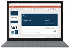Microsoft PowerPoint online with updated header (Source: Microsoft Tech Community)