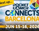 Official promotional graphic for Pocket Gamer Connects Barcelona 2026.
