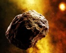 An image showing an asteroid in space. (Image source: Pixabay)