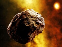 An image showing an asteroid in space. (Image source: Pixabay)