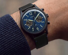 A meca-quartz movement gives the chronograph a sweeping second hand while keeping the base timekeeping on a standard battery.