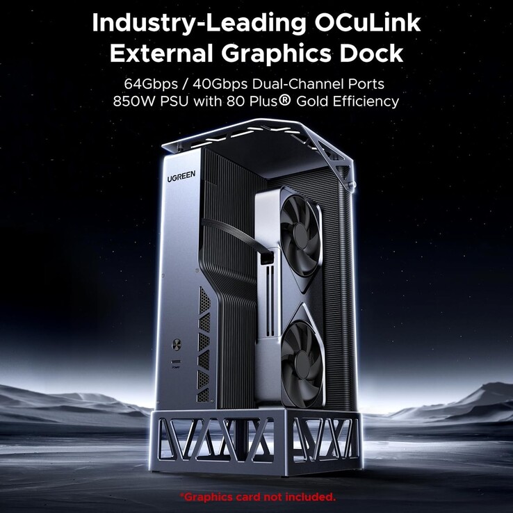 The Ugreen LinkStation eGPU Dock works via USB-C and OCuLink. (Image Source: Ugreen via Amazon)