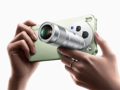The Vivo X300s with a teleconverter accessory.