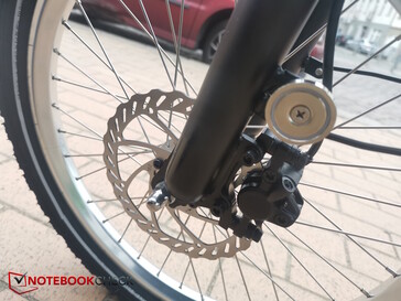 The front hydraulic disc brake