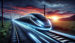 Fortescue's Infinity Train is set to run entirely without fossil fuels or intermediate charging. (Image source: DallE3)