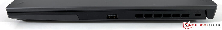 right: USB-A 3.2 Gen.1 (5 GBit/s), Kensington Security port